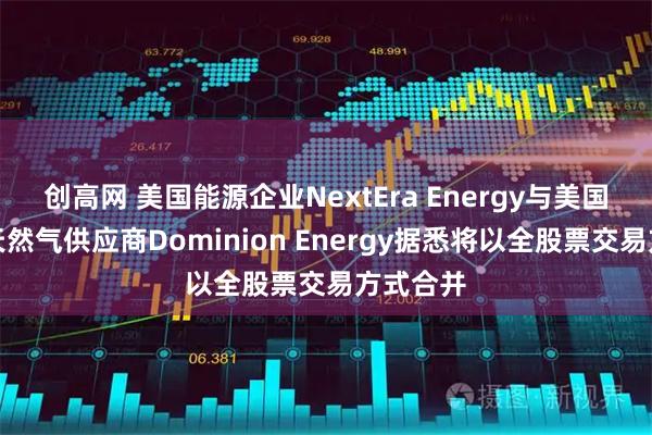创高网 美国能源企业NextEra Energy与美国电力和天然气供应商Dominion Energy据悉将以全股票交易方式合并